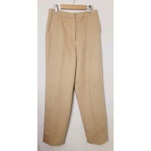 TALBOTS Woman's Pants CamelHair Wool* Vintage Size 4 High Rise Trousers Textured
